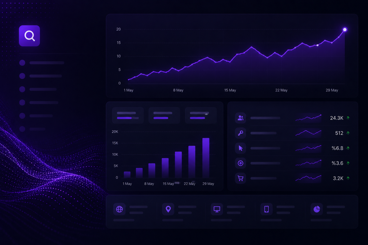 SEO ve GEO performansı dashboard görseli